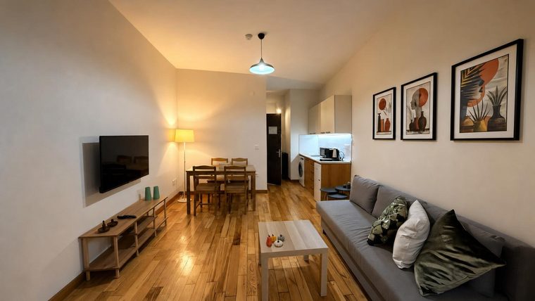 After — The living room