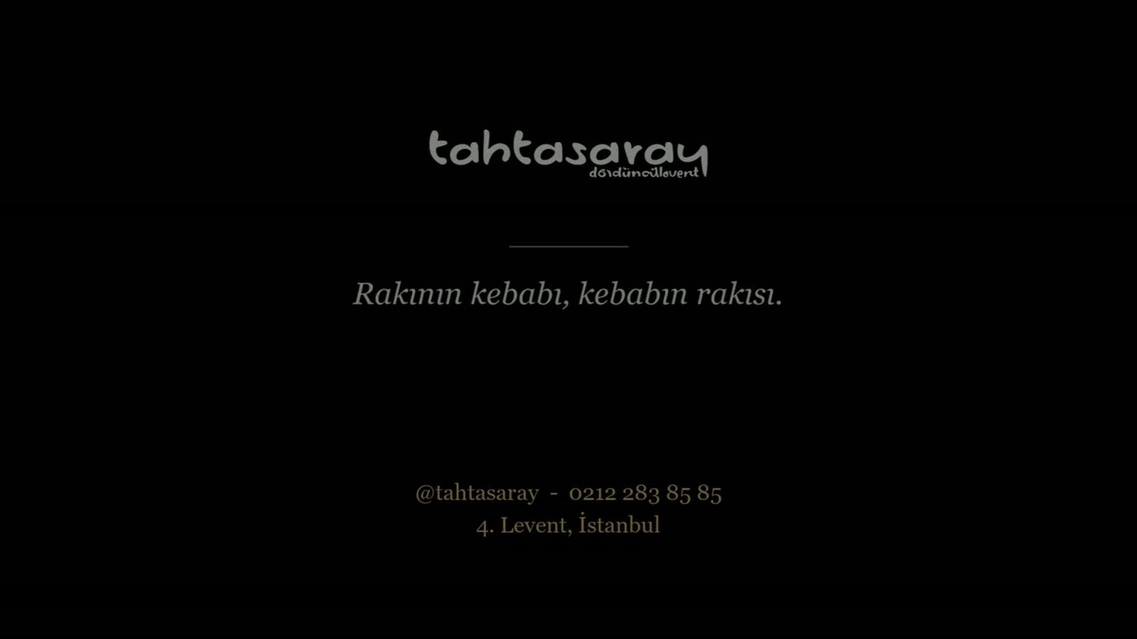 Frame at 0:26 — Final pairing. The kebap and the rakı meet for the first time in the same frame. The chorus closes here: rakının kebabı, kebabın rakısı.